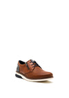 Rieker Mens Rieker Laser Cut Zip Shoes, Tan