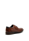 Rieker Mens Lace up Leather Shoe, Brown
