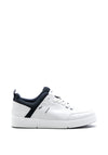 Rieker Mens Leather Mesh Cuff Trainers, White