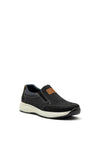 Rieker Mens Casual Slip On Shoe, Black