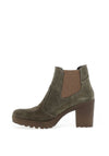 Igi & Co Suede Block Heel Cheslea Boots, Green