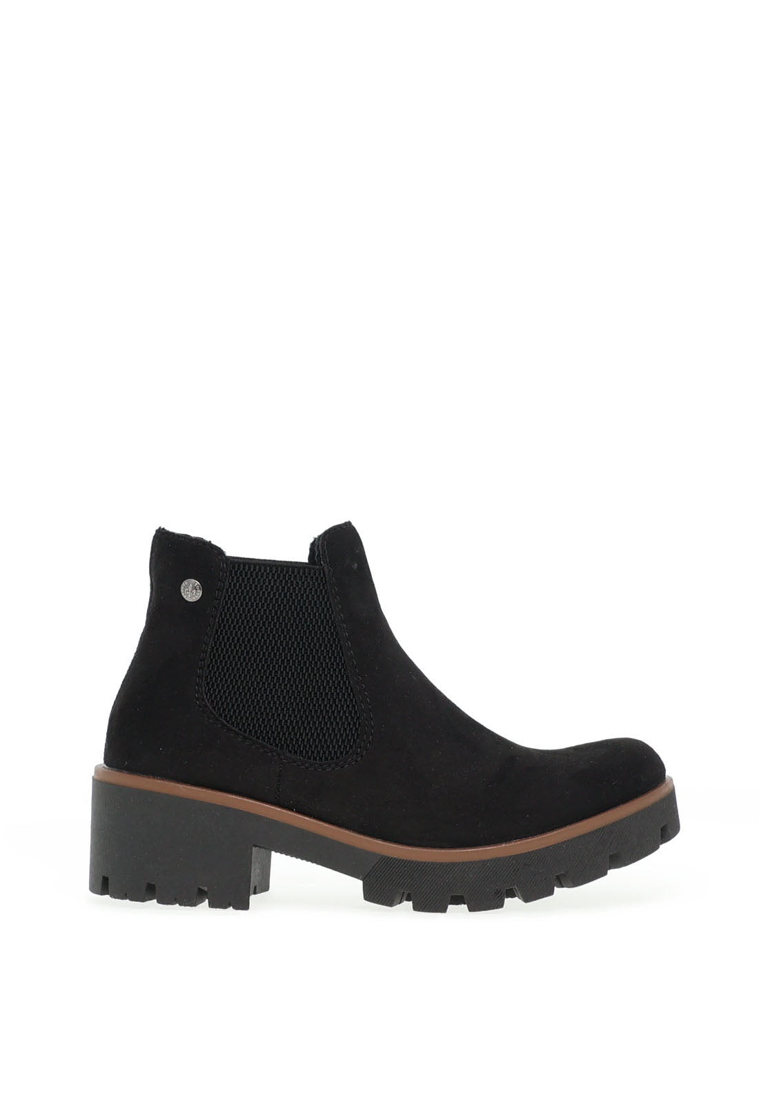 Rieker Womens Block Heel Chelsea Boots, Black