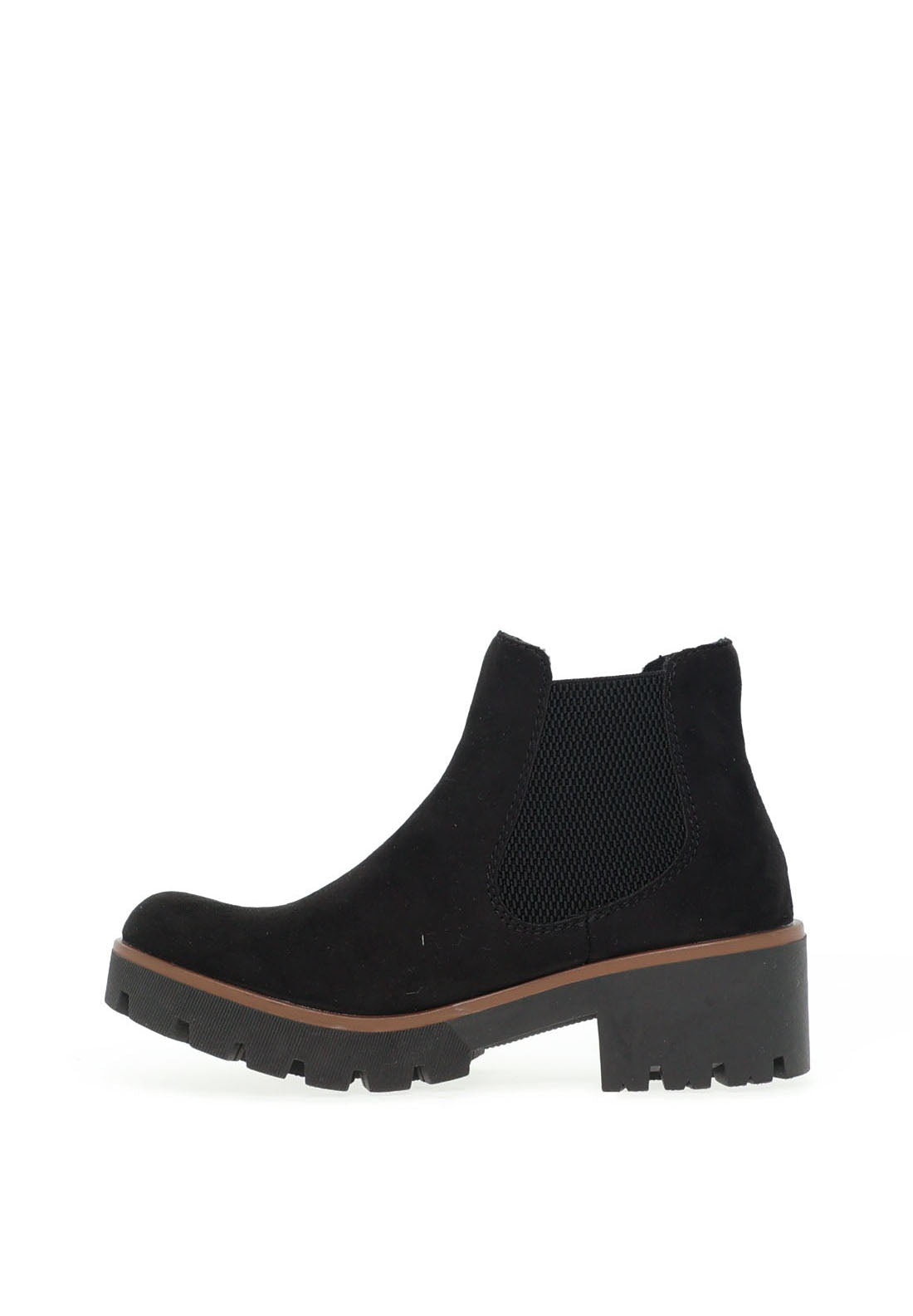 Rieker Womens Block Heel Chelsea Boots, Black