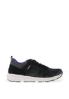 Rieker Womens Evolution Mesh Lace Up Trainers, Black & Lilac