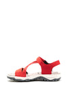 Rieker Womens Anti-Stress Sandals, Red