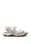 Rieker Womens Printed Velcro Strap Sandals, Multi