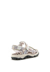 Rieker Womens Printed Velcro Strap Sandals, Multi