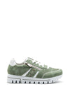 Rieker Womens Perforated Detail Trainer, Green