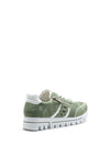 Rieker Womens Perforated Detail Trainer, Green