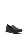 Rieker Womens Woven Print Comfort Shoe, Black
