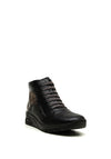 Rieker Womens Side Zip Ankle Boot, Black