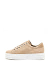 Rieker Womens Leather Memosoft Platform Trainers, Nude
