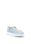Rieker Womens Laser Cut Elastic Lace Zip Trainers, Blue