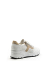Rieker Womens Perforated Wedge Trainer, White