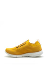 Rieker Womens Memosoft Slip on Knit Trainers, Yellow