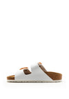 Rieker Womens Double Strap Sandals, White
