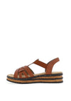 Rieker Strappy Lightweight Sandals, Tan