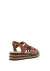 Rieker Strappy Lightweight Sandals, Tan