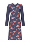 Ringella Long Sleeve Floral Print Nightdress, Navy Multi