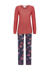 Ringella Floral Print Pyjama Set, Navy Multi