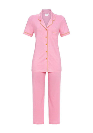 Ringella Contrast Trim Pyjama Set, Pink