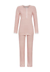 Ringella Disc & Lace Detail Pyjama Set, Pink