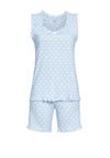 Ringella Polka Dot Top and Short Pyjama Set, Blue