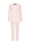 Ringella Geo Print Button Through Pyjama Set, Pink