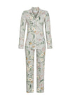 Ringella Floral Print Jersey Pyjama Set, Green