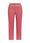Ringella Floral Print 7/8 Length Pyjama Bottoms, Red & White