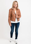 Rino & Pelle Leather Biker Jacket, Nut
