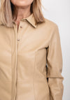 Rino & Pelle Bess Faux Leather Shirt, Ginger