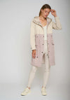 Rino & Pelle Kaisa Bi Colour Hooded Coat, Cream Multi