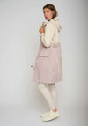 Rino & Pelle Kaisa Bi Colour Hooded Coat, Cream Multi
