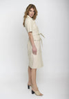 Rino & Pelle Pacey Midi Shirt Dress, Almond Milk