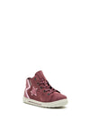 Ricosta Suede Star High Top Trainers, Purple