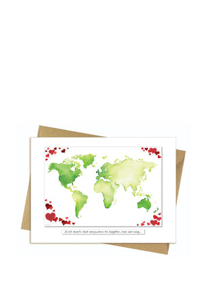 Rita Oates Irish Hearts Greeting Card