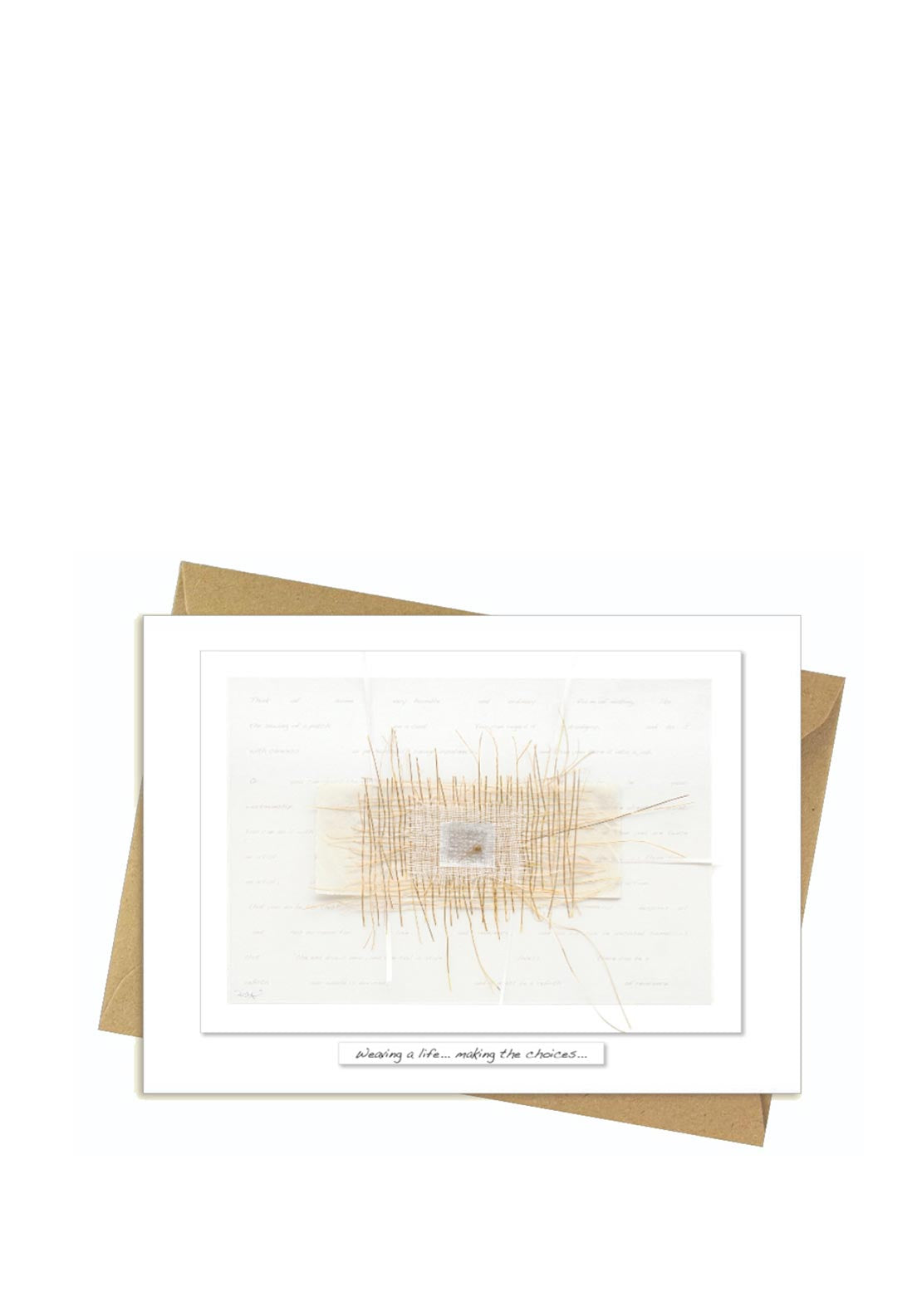 Rita Oates Weaving Greeting Card