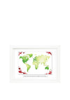 Rita Oates Wooden Framed Art, ‘Donegal Hearts’