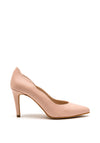 Pomares Scallop Edging Court Shoe, Blush