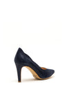 Pomares Faux Suede Court Shoes, Navy