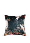 Riva Paoletti Hampton Cuscino 50x50 Cm Con Fodera In Ciniglia Iridescente - Colore Pear/Peacock, Senza Imbottitura