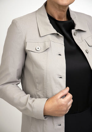 Robell Happy Denim Effect Jacket, Stone