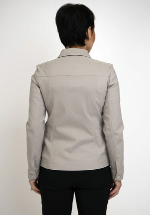 Robell Happy Denim Effect Jacket, Stone
