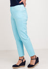 Robell Bella 09 Slim Cropped Trousers, Pacific Turquoise