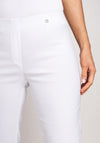 Robell Marie 07 Slim Fit Cropped Trousers, White