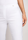 Robell Marie 07 Stretch Crop Trousers, White