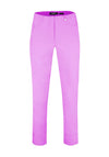 Robell Bella 09 Turn Up Ankle Grazer Trousers, Wild Rose Pink