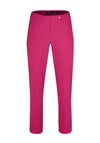 Robell Bella 09 Turn Up Ankle Grazer Trousers, Pink