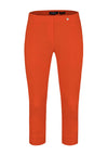 Robell Rose 07 Slim Fit Cropped Trousers, Orange